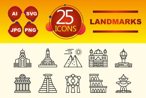 A Practical Set of Landmarks Iconography for Modern Projects