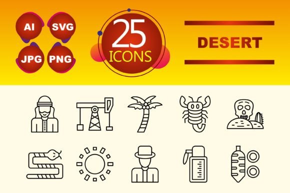 Desert Icon Set