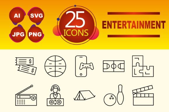 Entertainment Icons: The Visual Shortcuts That Enhance Any Digital Project