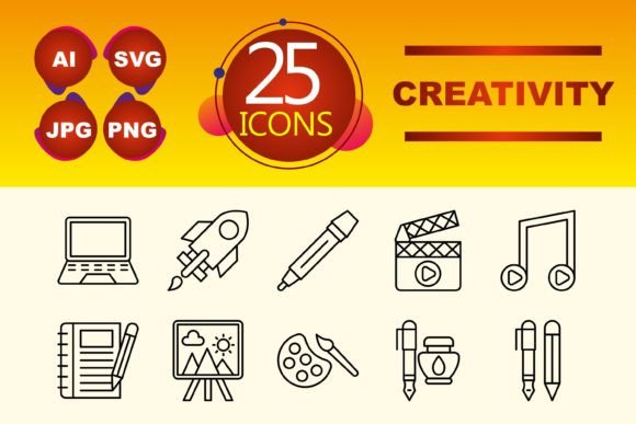 Essential Creativity Icons for Modern Digital Projects