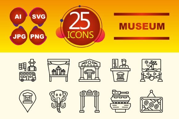 Museum Icons: A Curated Collection for Digital Design