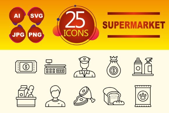 Supermarket Icon Set: A Visual Toolkit for Modern Projects