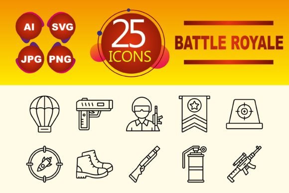 The Strategic Choice of Battle Royale Icon Sets for Interface Design