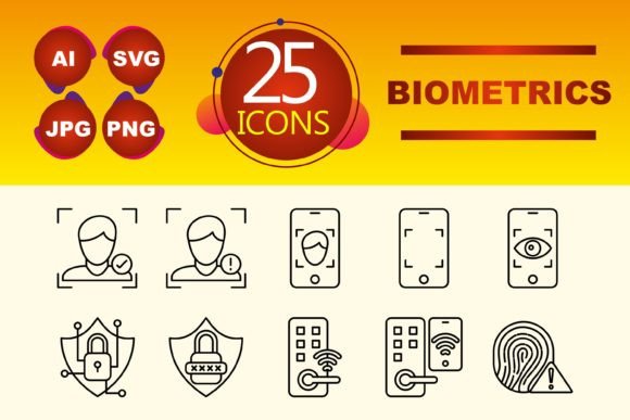 The Visual Language of Biometrics: Icons for Modern Interfaces