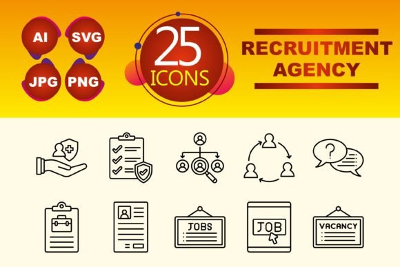 The Visual Language of Hiring: How Recruitment Agency Icons Simplify Communication