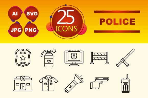 Using Police Icons Strategically in Your Projects