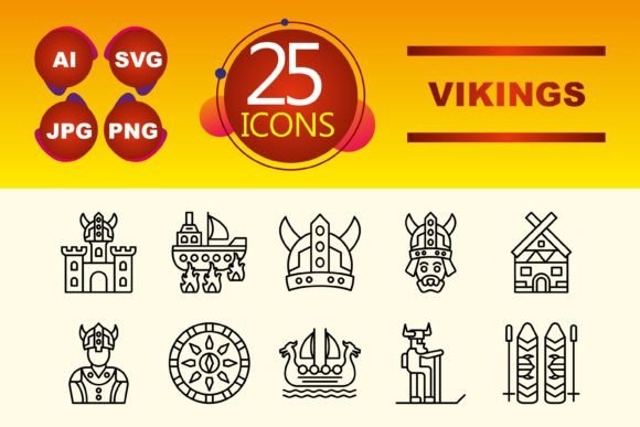 Viking Icons: Symbols of a Legendary Era for Modern Digital Design