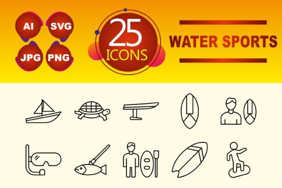 Water Sports Icons: A Practical Resource for Digital Projects